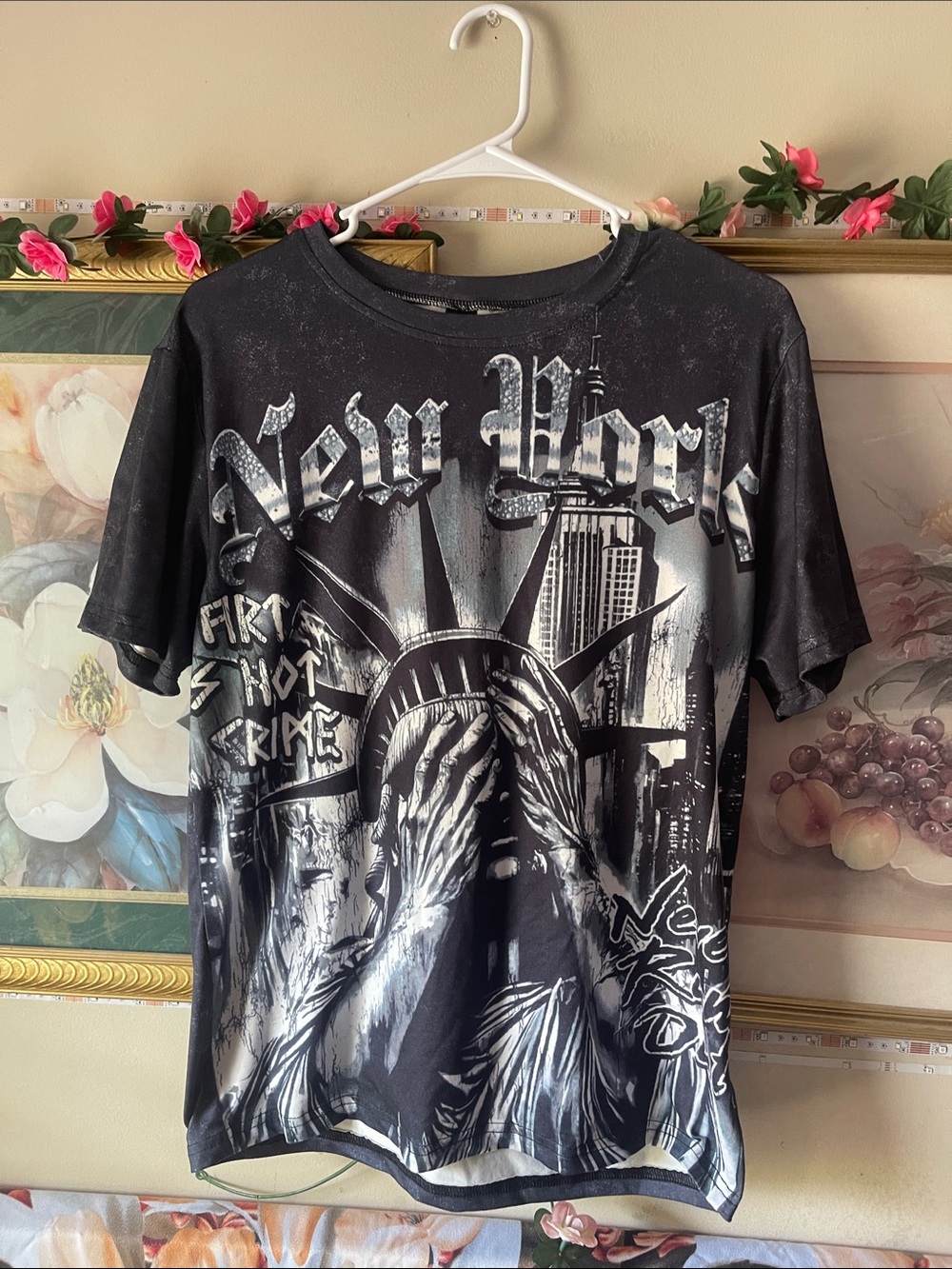 Washed Black Mineral Wash Tee